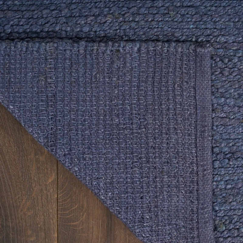 Jaxon Navy Natural Jute Area Rug, 5x7
