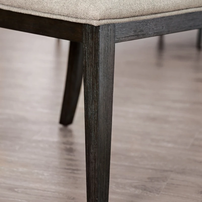 Gray Upholstered Erin Dining Chairs, Set of 2