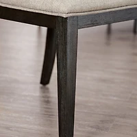 Gray Upholstered Erin Dining Chairs, Set of 2