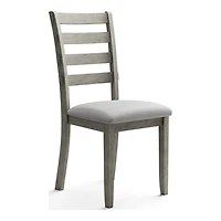 Gray Upholstered Lucas Dining Chairs, Set of 2