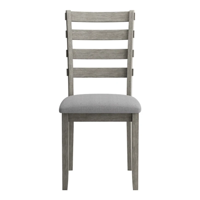 Gray Upholstered Lucas Dining Chairs, Set of 2