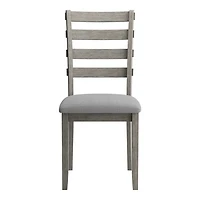 Gray Upholstered Lucas Dining Chairs, Set of 2