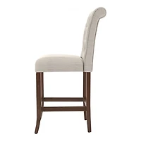 Beige Tufted Landon Counter Stools, Set of 2