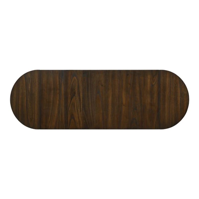 Dark Walnut & White Wood Ema Counter Height Table