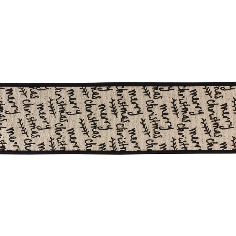 Merry Christmas Script 5 yard Christmas Ribbon