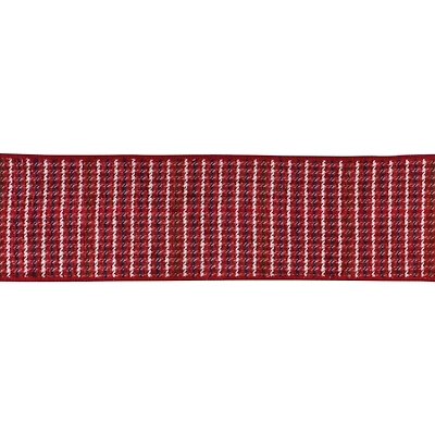 Red Houndstooth 10 yard Christmas Ribbon