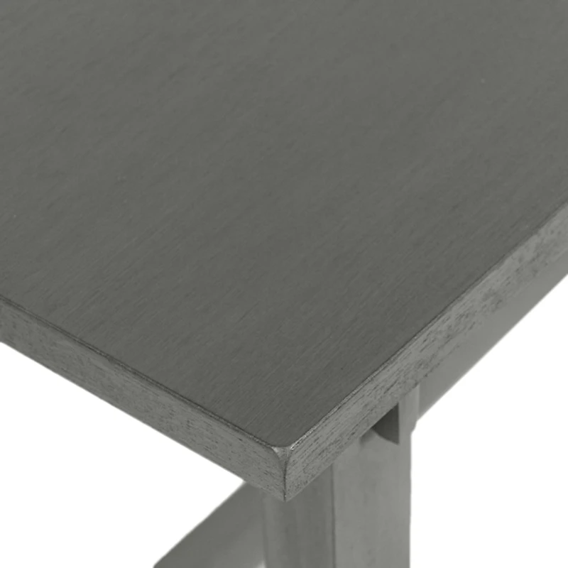 Antique Gray Wood Noah Bench