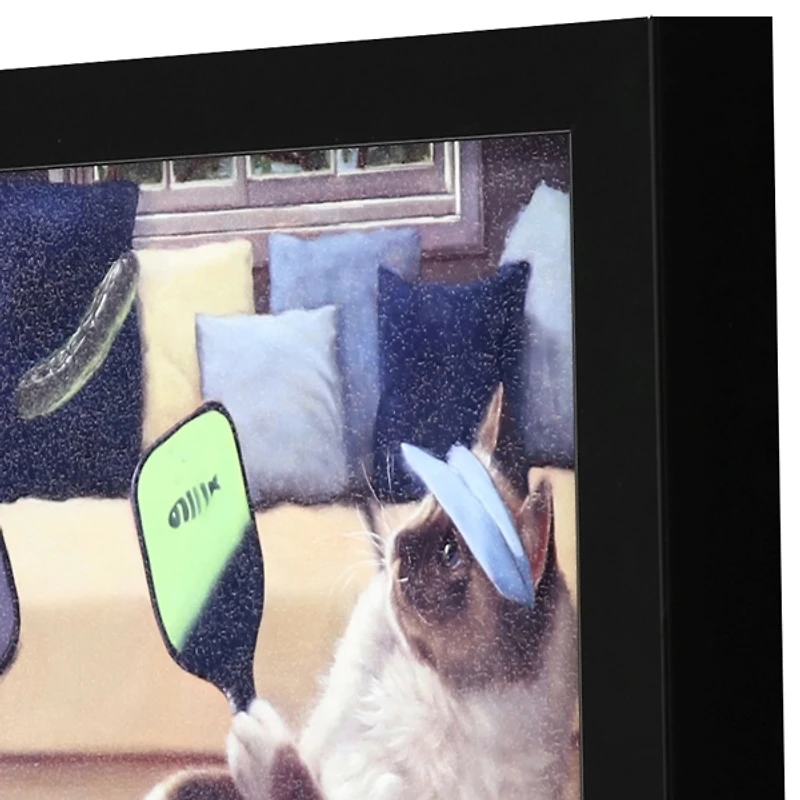 Pickleball Cats Framed Art Print