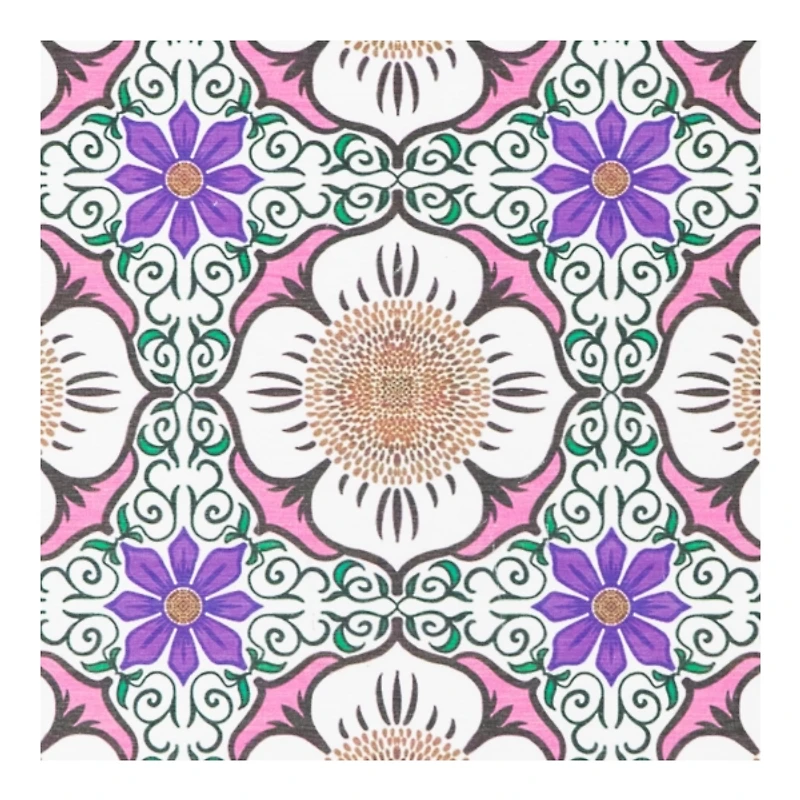 Purple Flower Stone Bath Mat