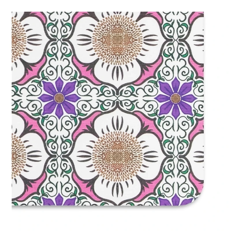 Purple Flower Stone Bath Mat