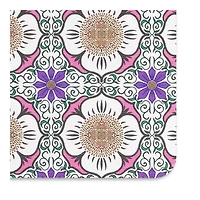 Purple Flower Stone Bath Mat