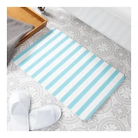 Blue Striped Stone Bath Mat