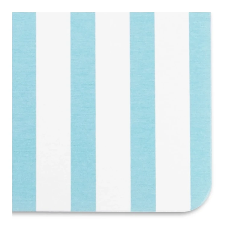 Blue Striped Stone Bath Mat