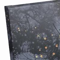 Santa Walking in the Snow Canvas Art Print