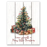 Merry Little Christmas Wood Pallet Wall Plaque