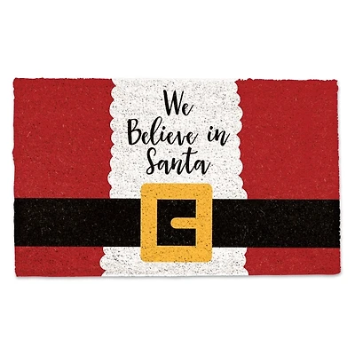 We Believe in Santa Doormat