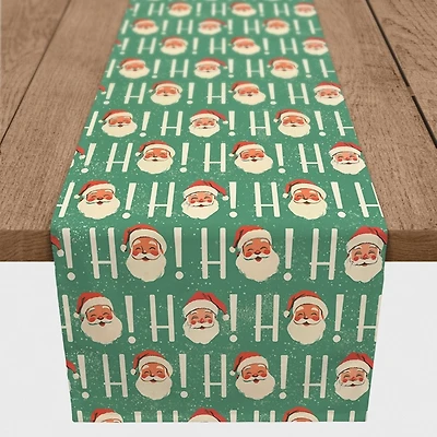 Ho Ho Ho Vintage Santa Table Runner, 90 in.