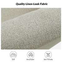 Ivory Upholstered Vasser Slipcover Swivel Chair