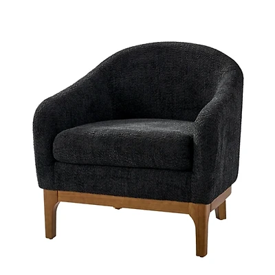 Wool Upholstered Joan Barrel Accent Chair