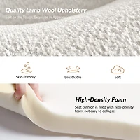 Wool Upholstered Joan Barrel Accent Chair