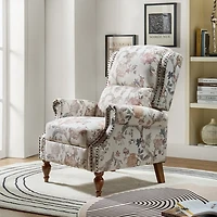 Rosalie Floral Upholstered Manual Recliner
