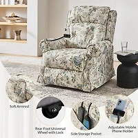 Blue Bird Upholstered Billy Massage Power Recliner