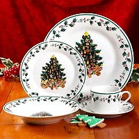 Christmas Tree Trimming 16-pc. Dinnerware Set