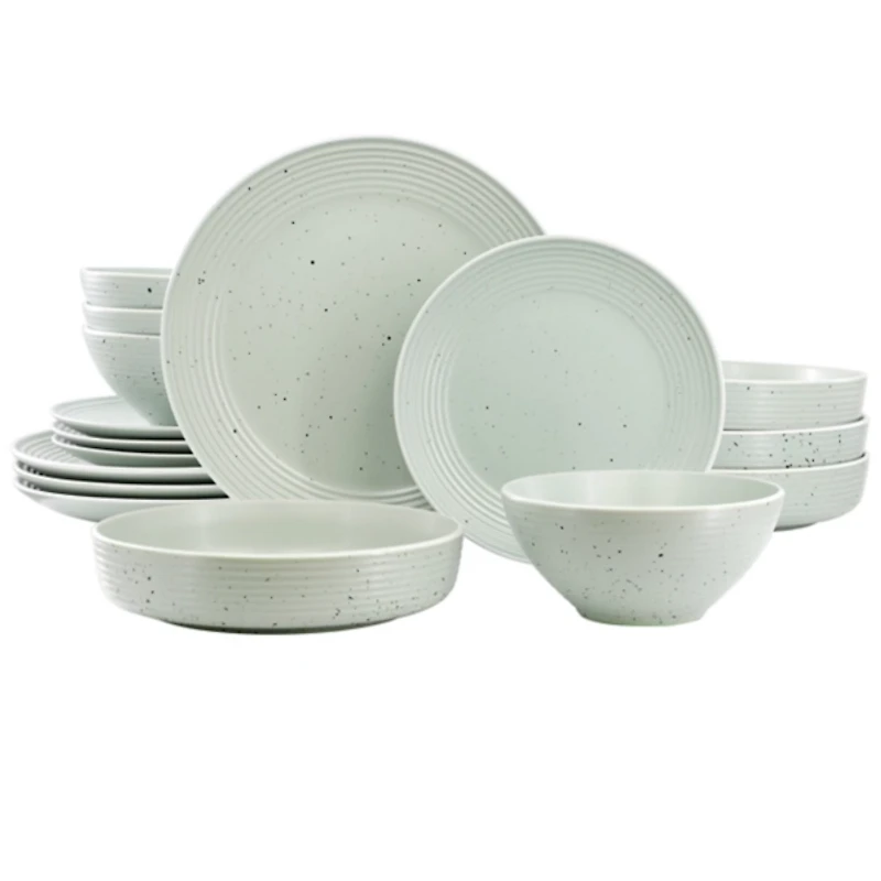 Light Emilia Stoneware 16-pc. Dinnerware Set