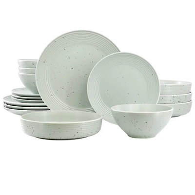 Light Green Emilia Stoneware 16-pc. Dinnerware Set