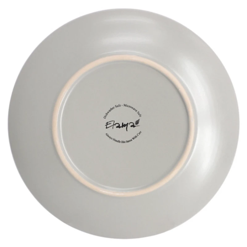 Light Gray Emilia Stoneware 16-pc. Dinnerware Set