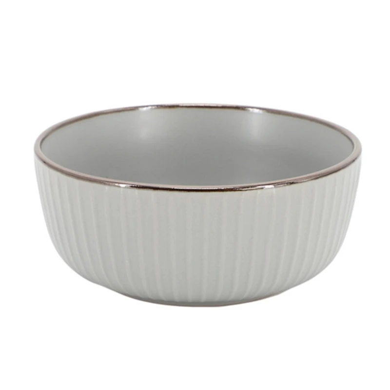 Light Gray Leo Stoneware 16-pc. Dinnerware Set