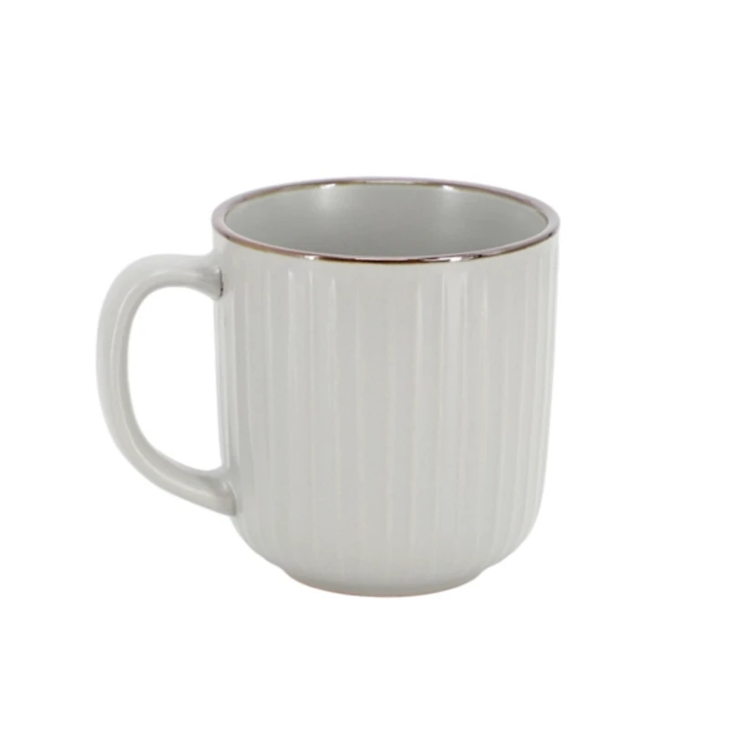 Light Gray Leo Stoneware 16-pc. Dinnerware Set