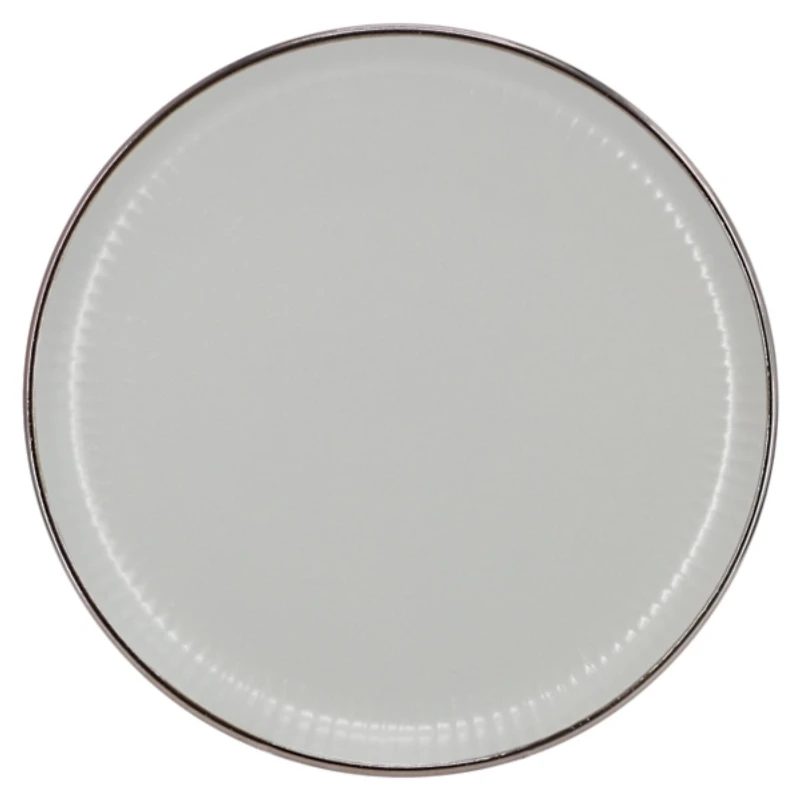 Light Gray Leo Stoneware 16-pc. Dinnerware Set