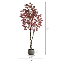 Autumn Dogwood Tree in Decorative Planter, 6 ft.