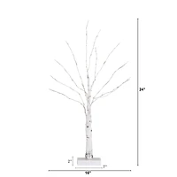 ft. Pre-Lit White Birch Tree