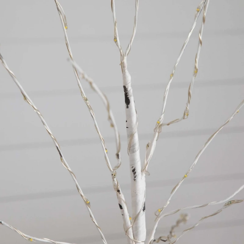 ft. Pre-Lit White Birch Tree