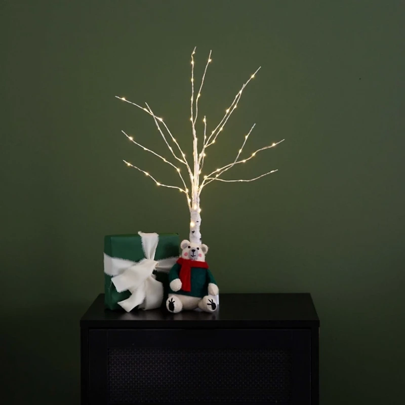 ft. Pre-Lit White Birch Tree
