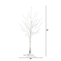 ft. Pre-Lit White Birch Tree