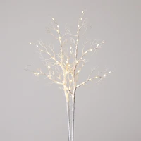 Pre-Lit White Birch Branch Stems, Set of 2
