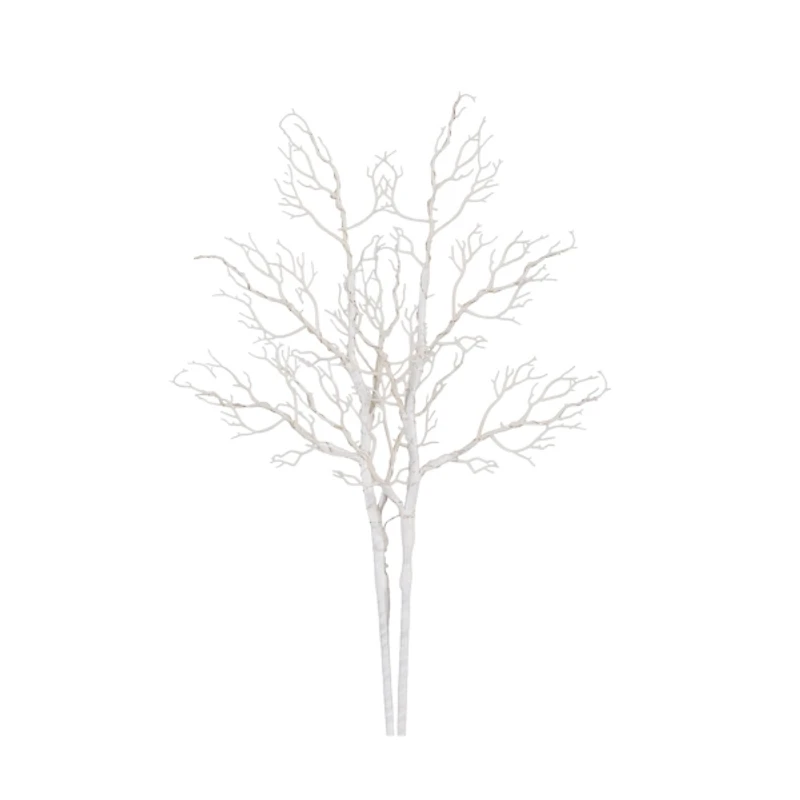 Pre-Lit White Birch Branch Stems, Set of 2