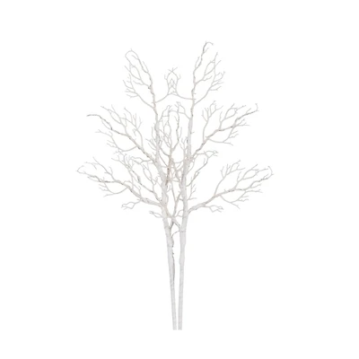 Pre-Lit White Birch Branch Stems, Set of 2