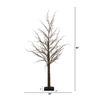 ft. Pre-Lit Artificial Twig Tree