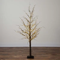 ft. Pre-Lit Artificial Twig Tree