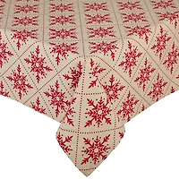 Scandinavian Snowflake Tablecloth, 60x84 in.