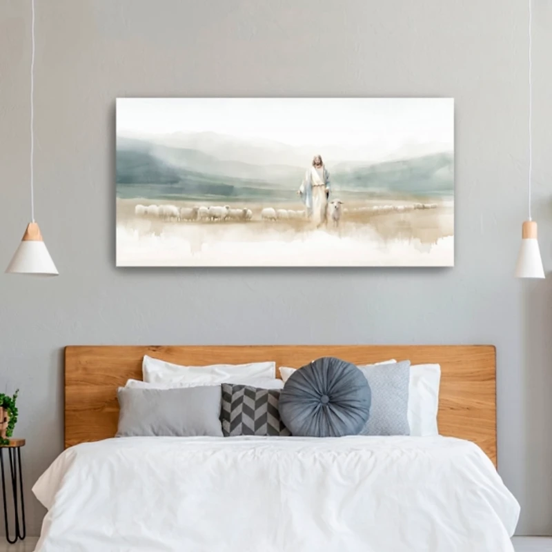 The Good Shepherd Canvas Art Print, 60x30 in.
