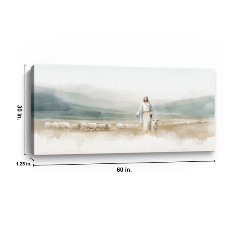 The Good Shepherd Canvas Art Print, 60x30 in.