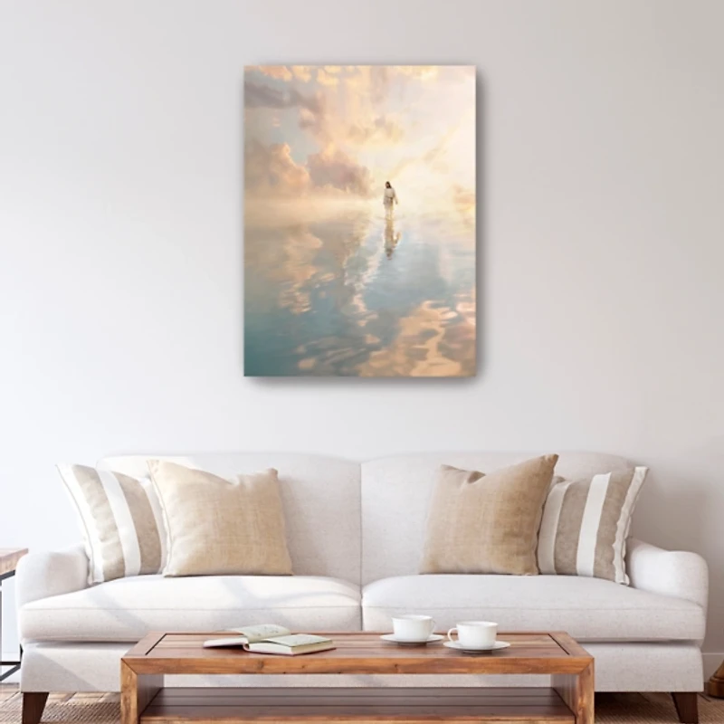 Jesus Walking on Water Canvas Art Print, 30x40 in.