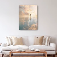 Jesus Walking on Water Canvas Art Print, 30x40 in.