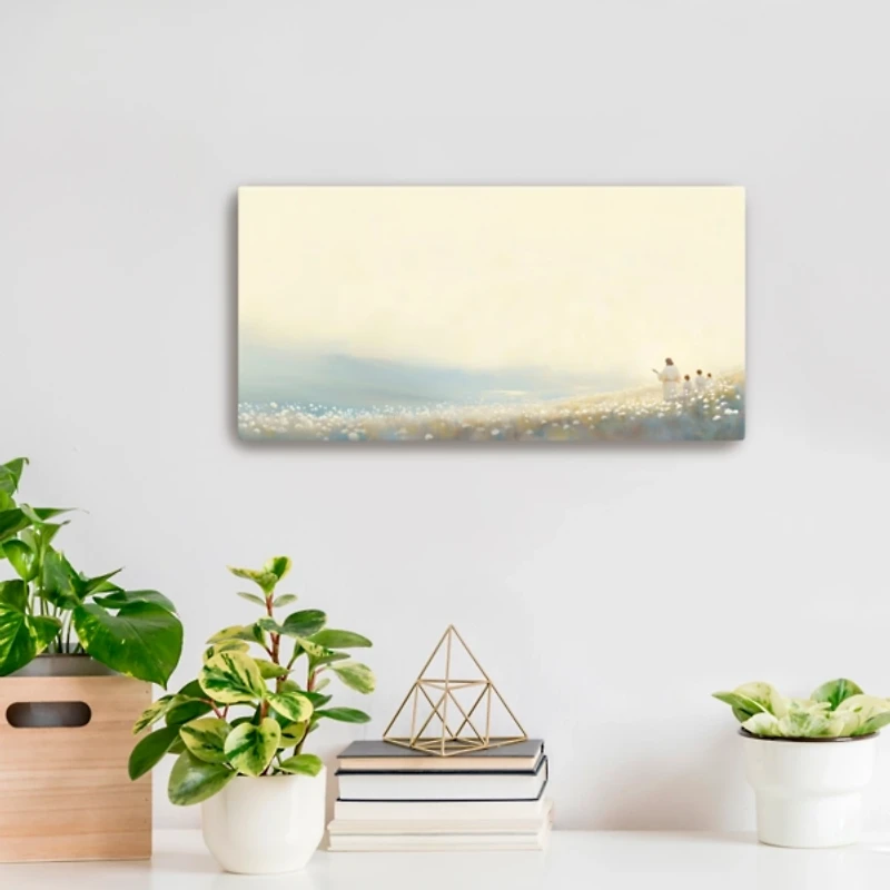 Far Green Hill Canvas Art Print
