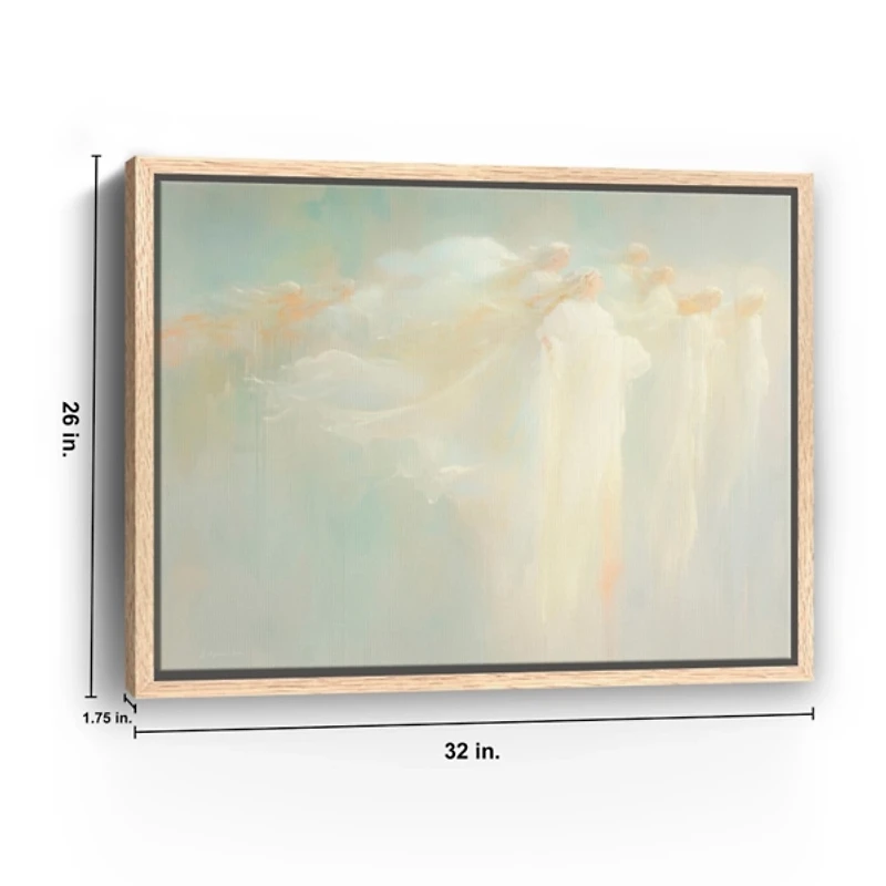 Heavenly Messengers Framed Canvas Art Print